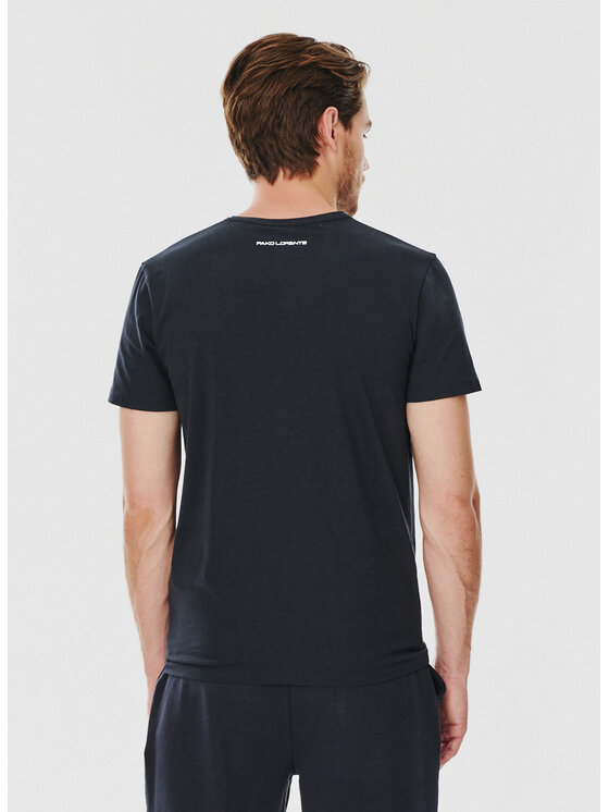 Pako Lorente Pako Lorente T-Shirt P000B-TT-004 Granatowy Slim Fit