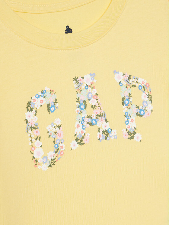 Gap Gap T-shirt 736118-00 Žuta Regular Fit