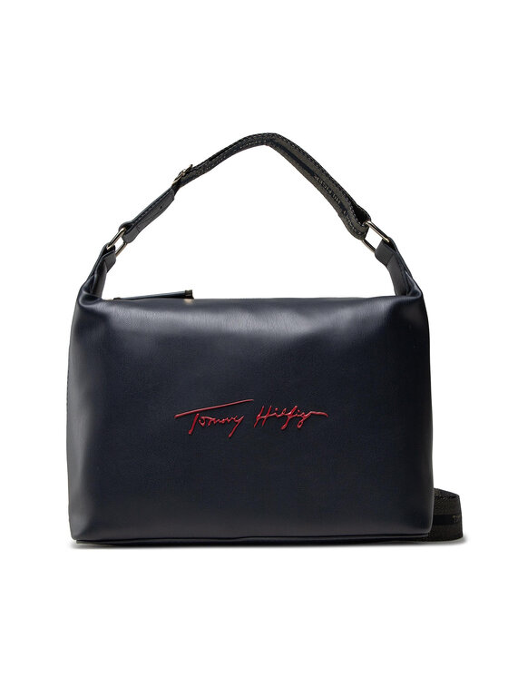 TOMMY HILFIGER Tasche-Hobo Bag ICONIC dunkelblau