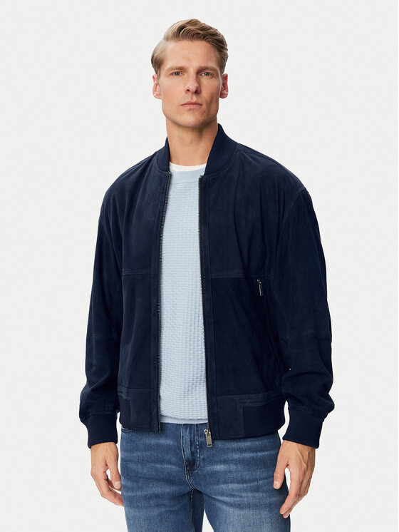 BOSS BOSS Odinė striukė Jonorve 50562519 Tamsiai mėlyna Regular Fit