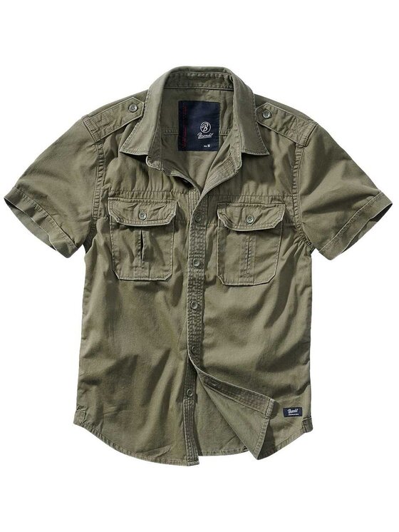 Brandit Brandit Koszula 4024.1.4XL Zielony Vintage Fit