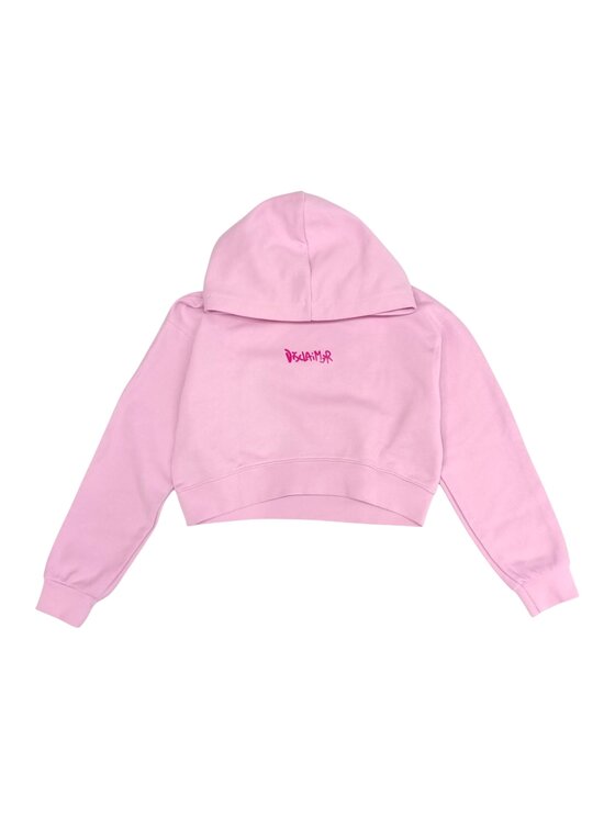 DISCLAIMER DISCLAIMER Felpa q-bab-69428 Rosa Regular Fit
