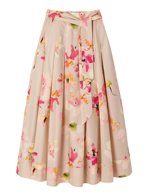 TATUUM TATUUM Midi sukně TAFTANI 2 Šedá Flare Fit