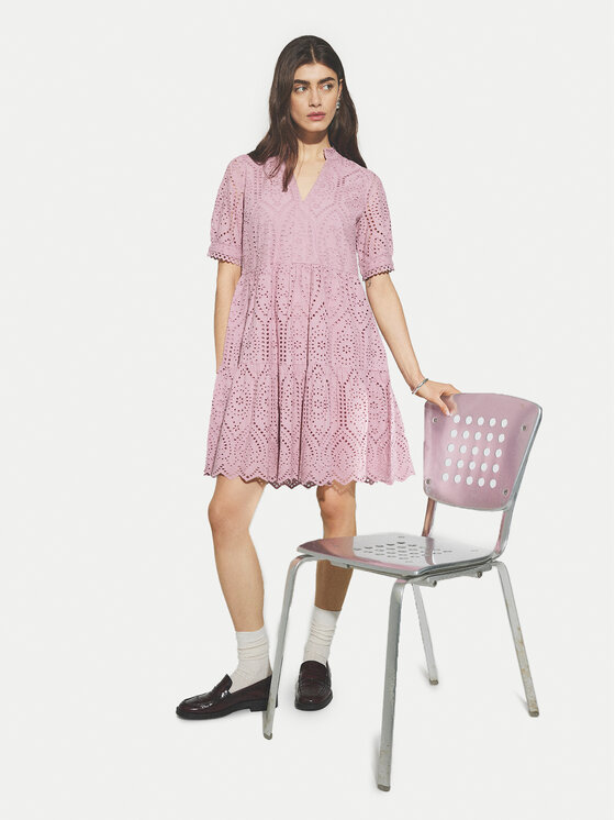 YAS YAS Poletna obleka Holi 26027163 Roza Regular Fit