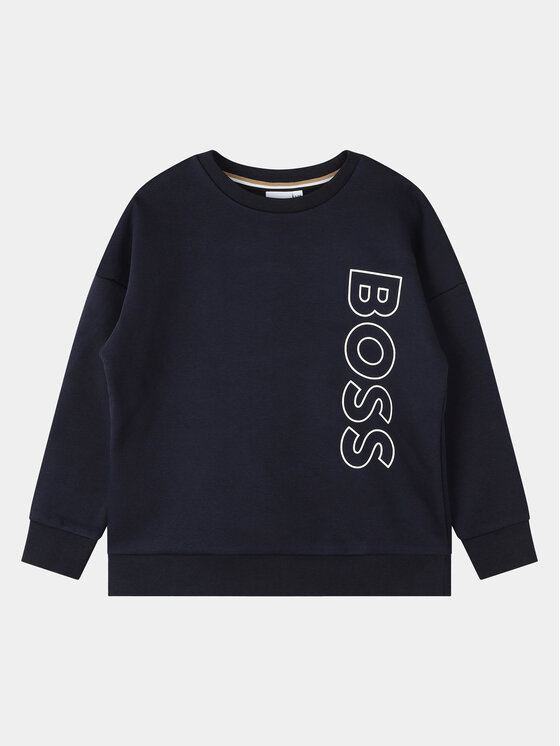 Boss Mikina J25Q13 D Tmavomodrá Regular Fit