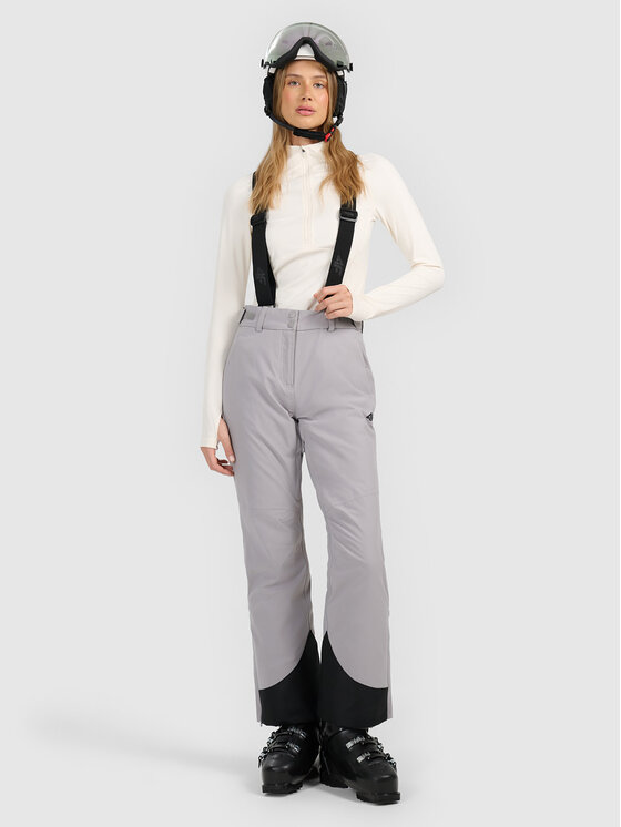4F 4F Spodnie narciarskie SKIWEAR Szary jasny Regular Fit