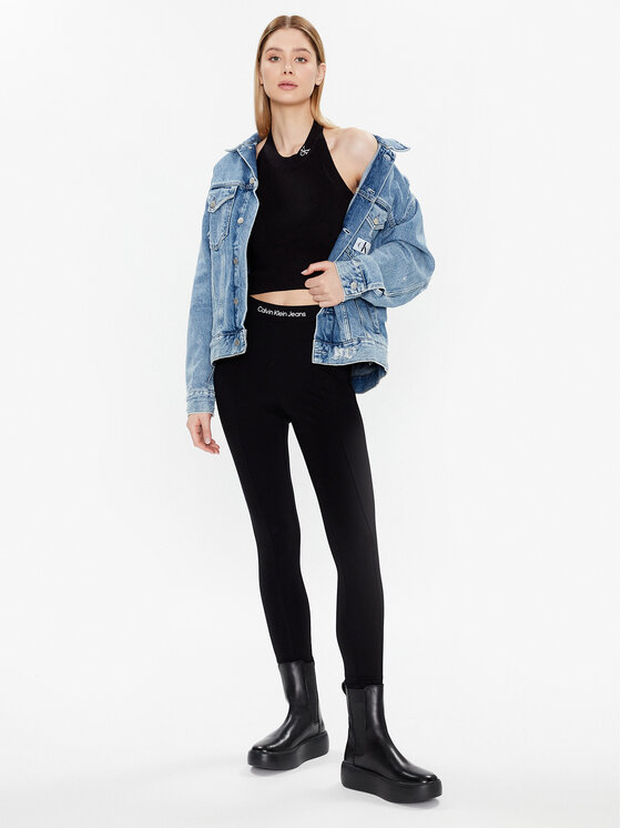 Calvin Klein Jeans Calvin Klein Jeans Μπλουζάκι J20J220706 Μαύρο Slim Fit