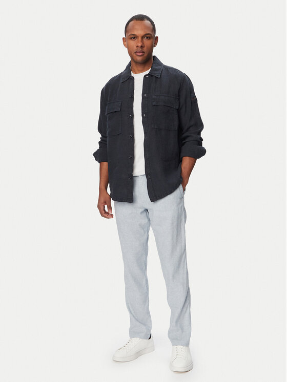 BOSS BOSS Čino bikses Sanderson-L-3 50559595 Zils Regular Fit