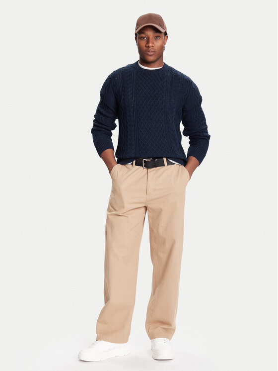 Tommy Jeans Tommy Jeans Džemper DM0DM22101 Tamnoplava Regular Fit