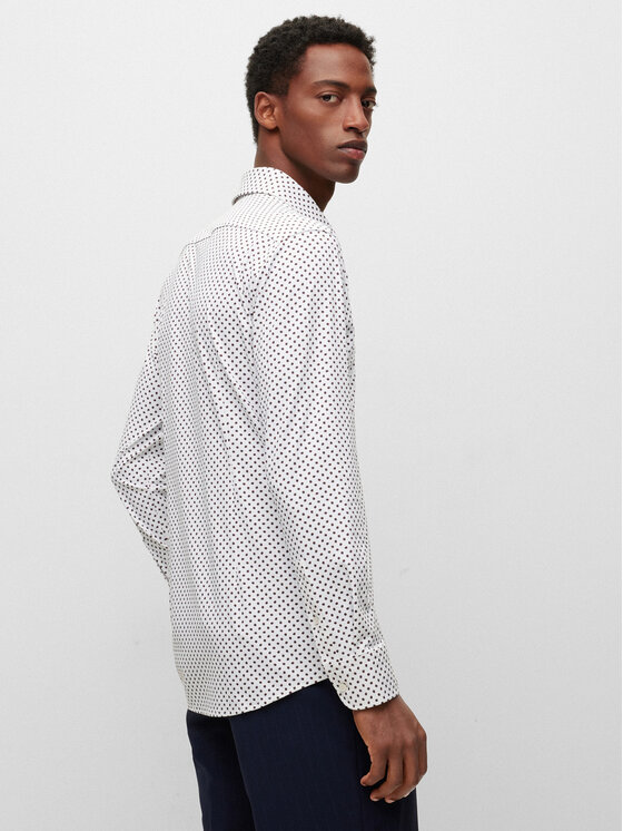 Camicia 50484265 Marrone Slim Fit