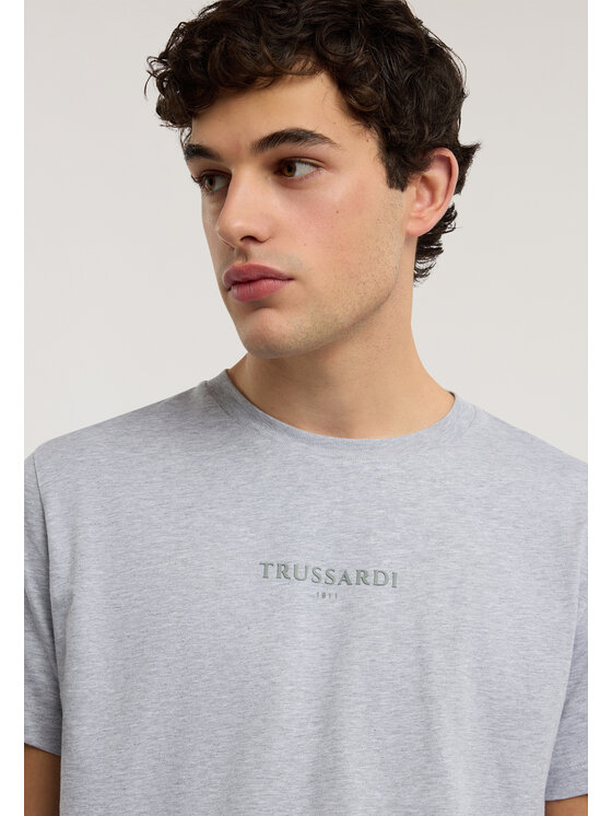 Trussardi Trussardi T-Shirt G0308000134N013 Szary Regular Fit