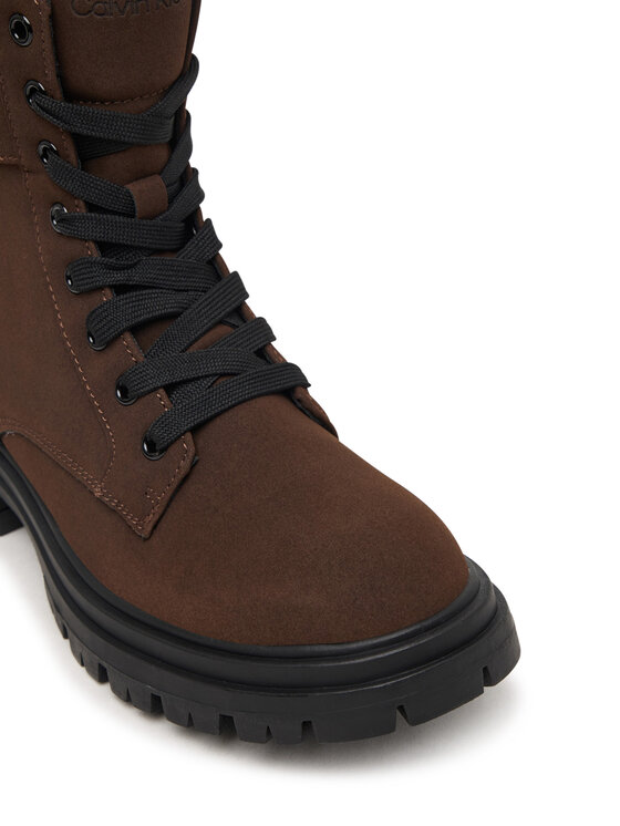 Calvin Klein Calvin Klein Žygio batai Lace-Up Bootie V3A5-83421-0315 Tamsiai ruda