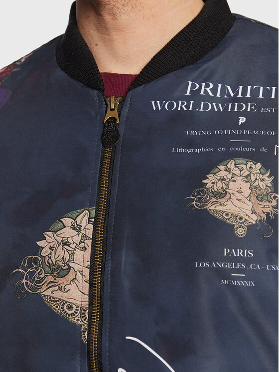 Primitive Primitive Μπόμπερ μπουφάν Mucha P12675 Σκούρο μπλε Regular Fit
