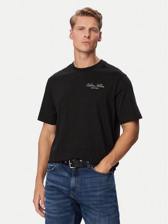 Calvin Klein Jeans Calvin Klein Jeans Tričko LV04RH832G Čierna Regular Fit