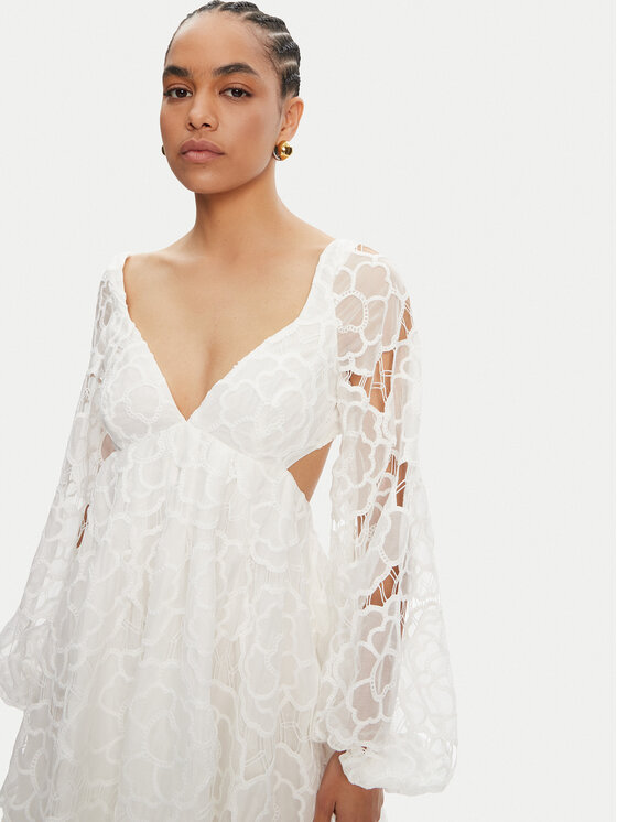 Bardot Bardot Rochie cocktail 59858DB1 Alb Regular Fit