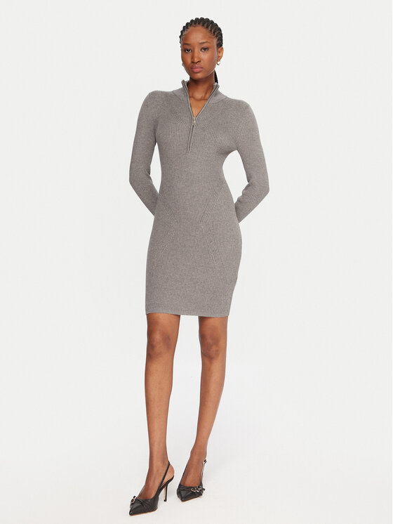Guess Guess Φόρεμα καθημερινό W5BK45 Z0572 Γκρι Slim Fit