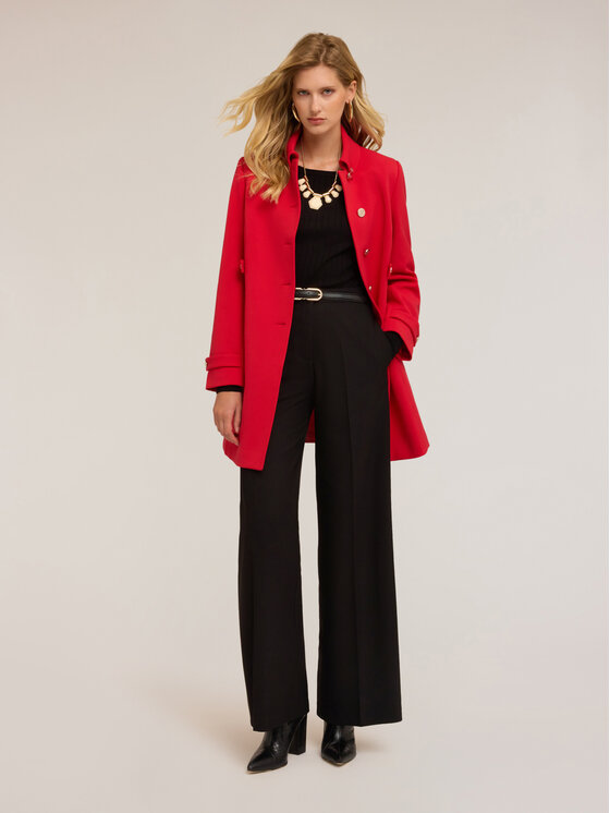 Motivi Motivi Cappotto 0003Q000625N016 Rosso Regular Fit