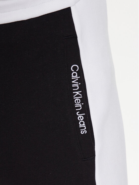 Calvin Klein Jeans Jogginghose J30J323155 Schwarz Regular Fit  