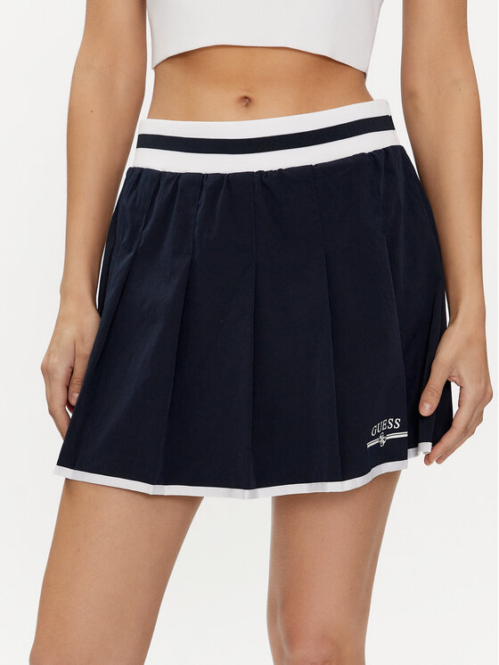 Női Trapéz szoknya Guess, Méret: XL, Sötétkék, Arleth V4GD19 WG2Q0