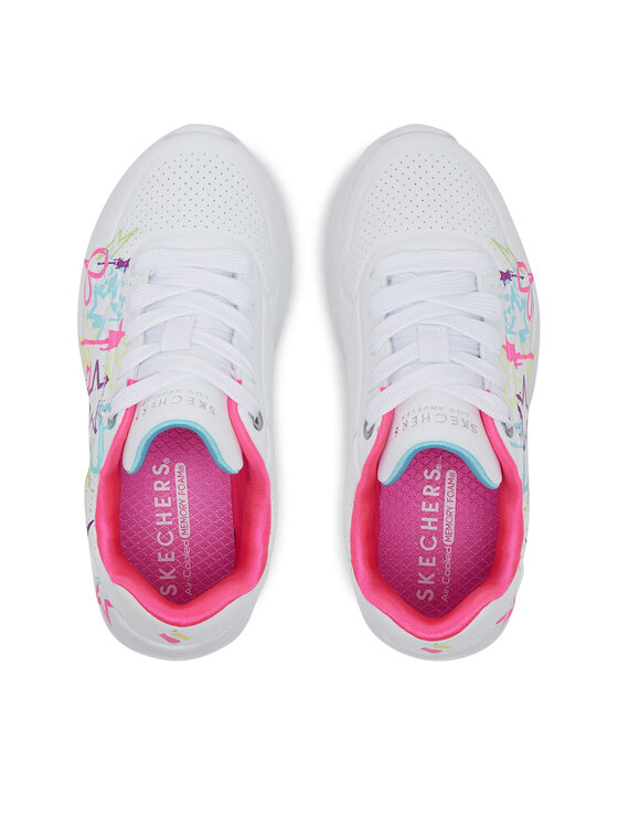 Skechers Skechers Sneakersy Uno Lite - My Drip 310391L/WMN Biały