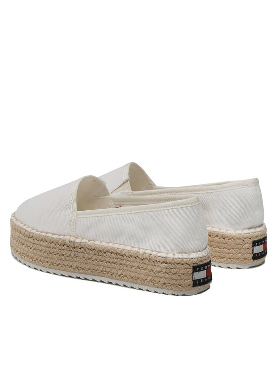 Tommy Jeans Tommy Jeans Espadrillid Flatform Espadrille EN0EN02078 Valge