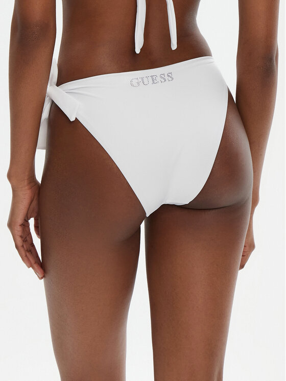 Guess Guess Spodnji del bikini E5GO32 LY00K Bela