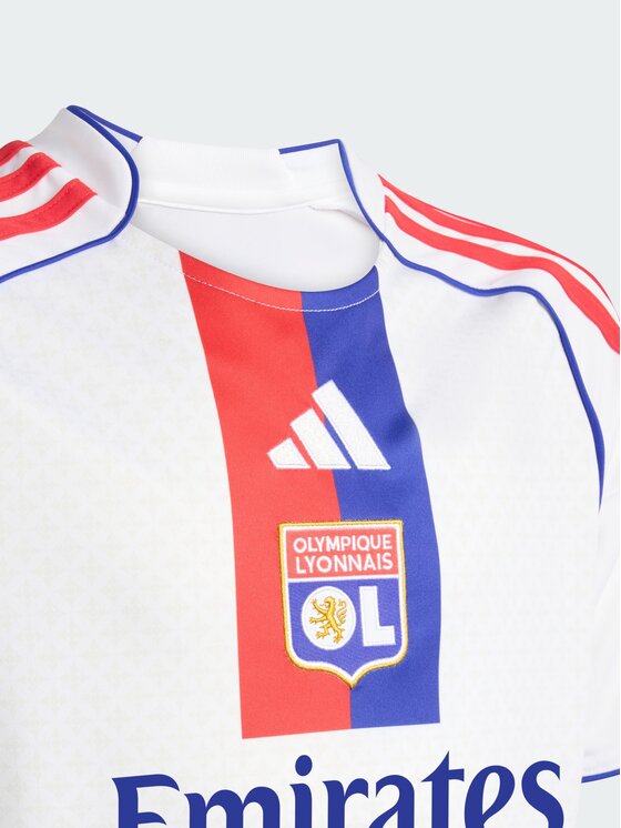 adidas adidas Koszulka techniczna Olympique Lyonnais 25/26 Home Jersey Biały Reglan Fit