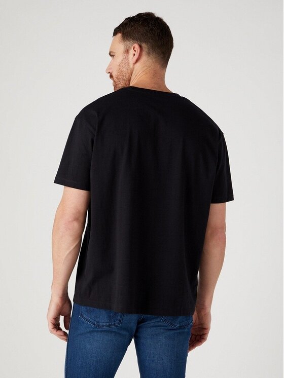 Wrangler Wrangler T-shirt AMERICANA TEE Nero Regular Fit