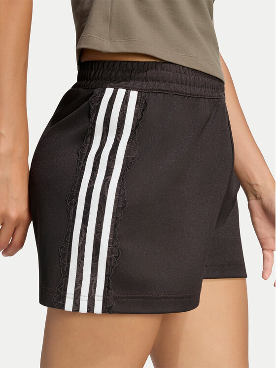adidas adidas Sportiniai šortai Lace 3 Stripes LG4266 Ruda Regular Fit