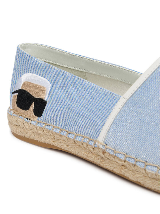 KARL LAGERFELD KARL LAGERFELD Espadrilky Kamini KL80111G Světle modrá