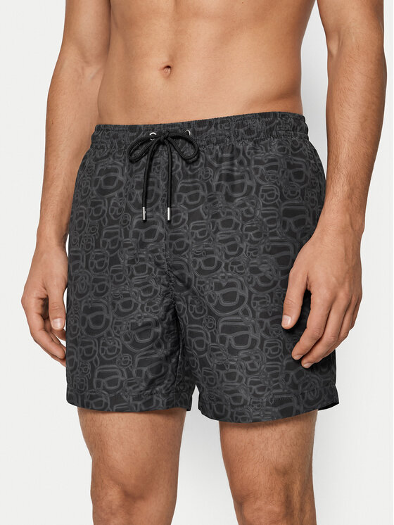 KARL LAGERFELD KARL LAGERFELD Pantaloncini da bagno B3M46003 Nero Regular Fit