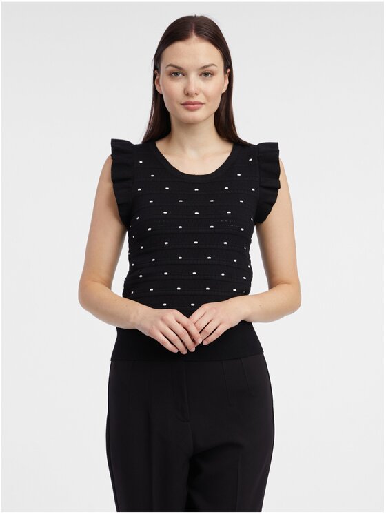 Orsay Orsay Sweter 507506660000__S Czarny Regular Fit