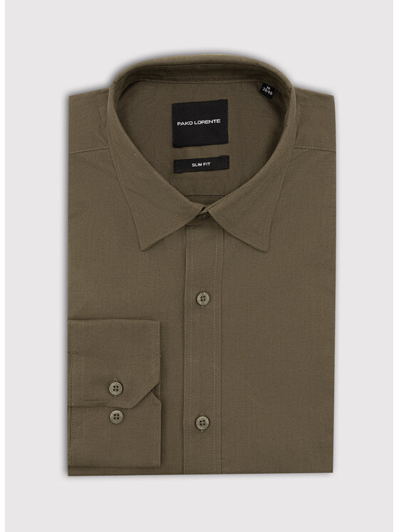 Pako Lorente Pako Lorente Koszula P26SF-1X-005 Zielony Slim Fit