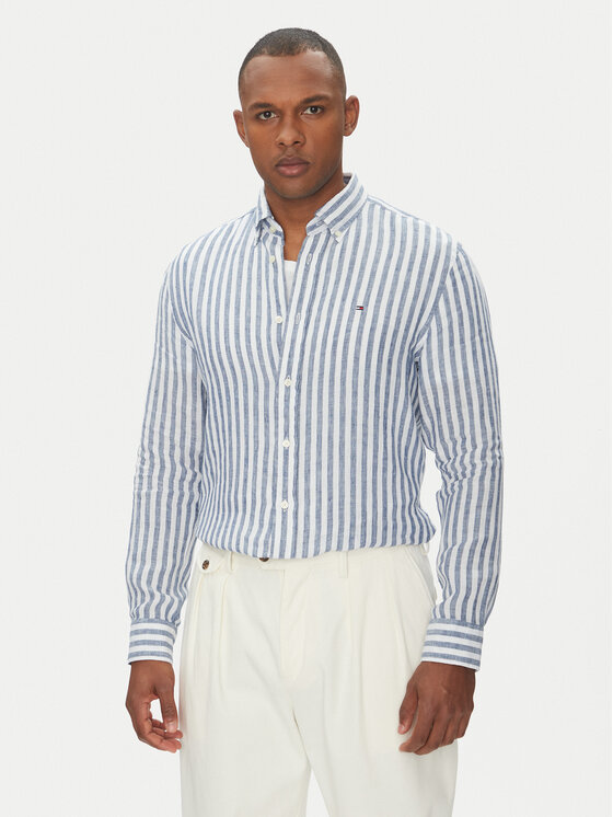 Tommy Hilfiger Tommy Hilfiger Košile Essential MW0MW38581 Modrá Regular Fit