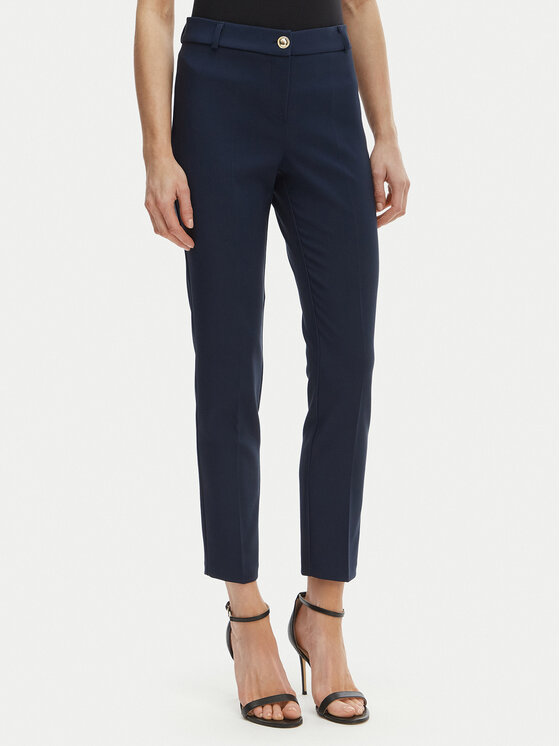Rinascimento Pantaloni din material CFC0128650003 Bleumarin Regular Fit