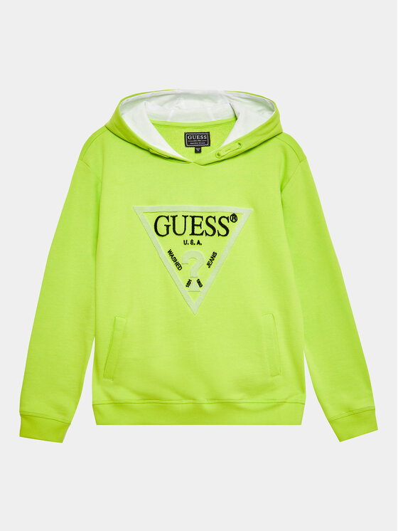 Guess Guess Μπλούζα L3YQ04 KAD73 Πράσινο Regular Fit