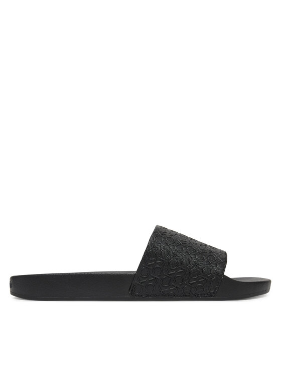 Şlapi Calvin Klein Pool Slide Mono HM0HM01968 Negru