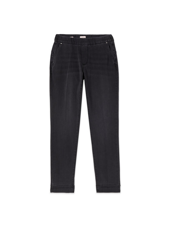Oltre Oltre Jeansy P444R109545N033 Czarny Boy Fit