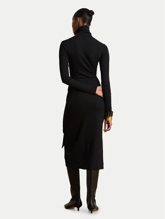 LAUREN RALPH LAUREN LAUREN RALPH LAUREN Трикотажна сукня 200980028002 Чорний Slim Fit