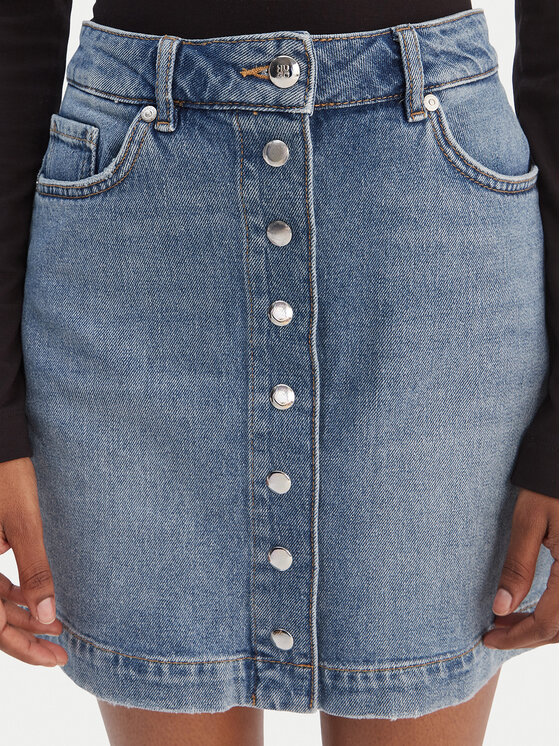 HUGO HUGO Fustă de blugi Gilvie 50553182 Albastru Regular Fit