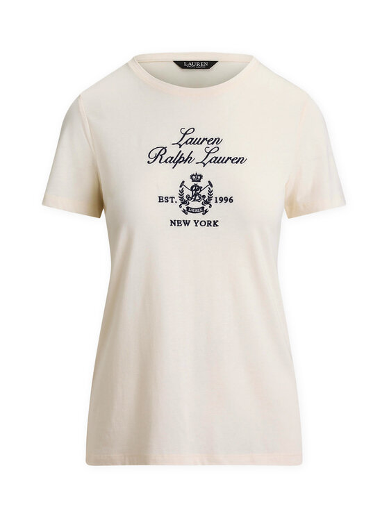 LAUREN RALPH LAUREN LAUREN RALPH LAUREN Тишърт 200P03725002 Бежов Relaxed Fit