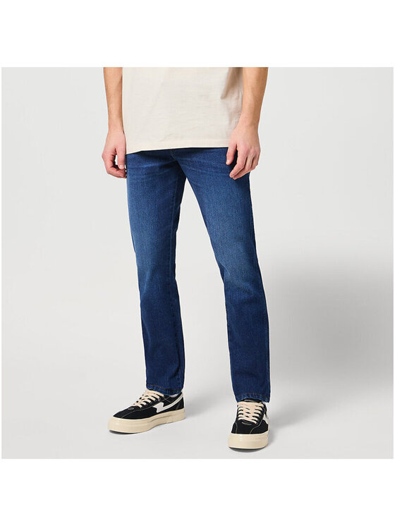 Wrangler Wrangler Spodnie materiałowe TEXAS SLIM Niebieski Straight Leg