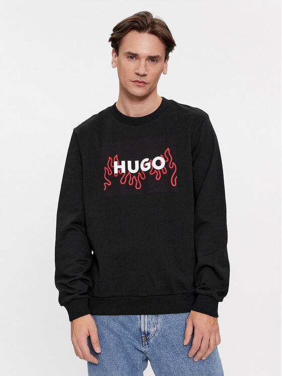 Hugo Bluză Duragol 50506990 Negru Regular Fit