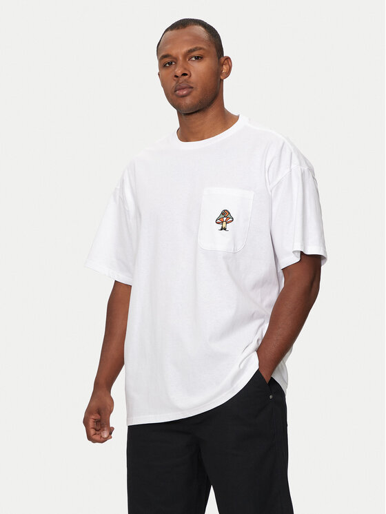 Converse Tričko M Mushroom Star Chev Tee 10026445-A02 Biela Regular Fit