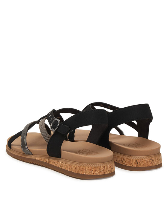 Skechers Skechers Sandále Desert Kiss Low 114713/BLK Čierna