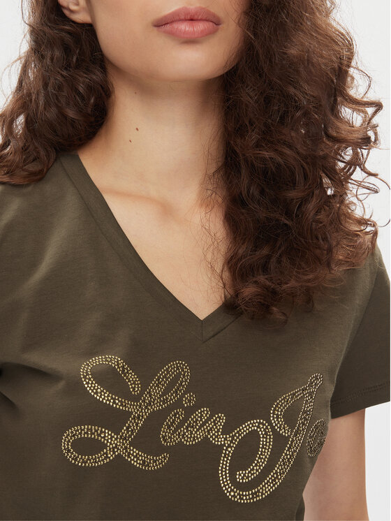 Liu Jo Liu Jo Marškinėliai MA4337 JS923 Chaki Regular Fit