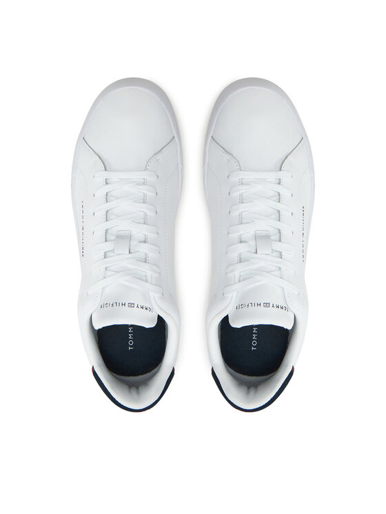 Tommy Hilfiger Tommy Hilfiger Tenisice Th Court Lth Detail Ess FM0FM05367 Bijela