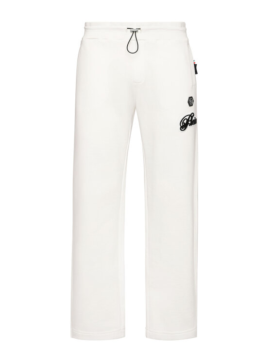 PHILIPP PLEIN PHILIPP PLEIN Spodnie dresowe 26957 Biały Jogger Fit