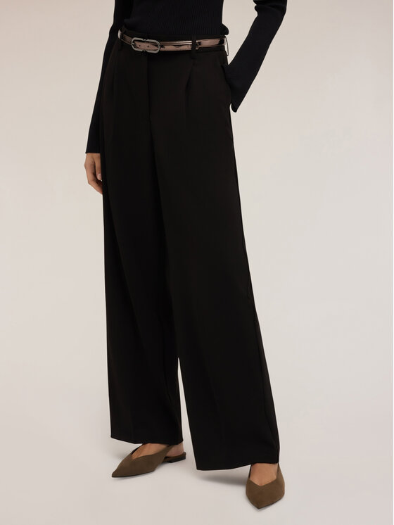 Motivi Motivi Pantaloni di tessuto P191Q003744N033 Nero Over Fit