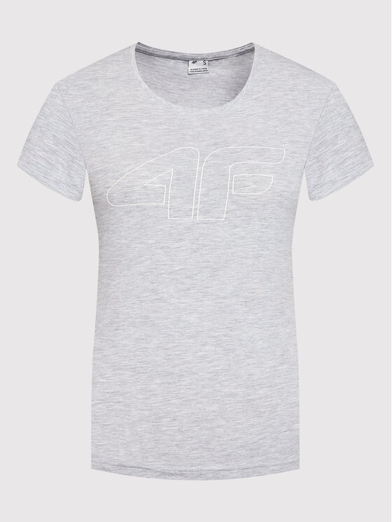 4F 4F T-Shirt NOSH4-TSD353 Szary Regular Fit